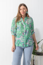 Load image into Gallery viewer, Tilly Green & Pink Paisley