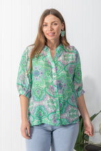 Load image into Gallery viewer, Tilly Green & Pink Paisley