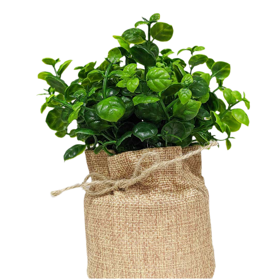 Faux Hessian Greenery