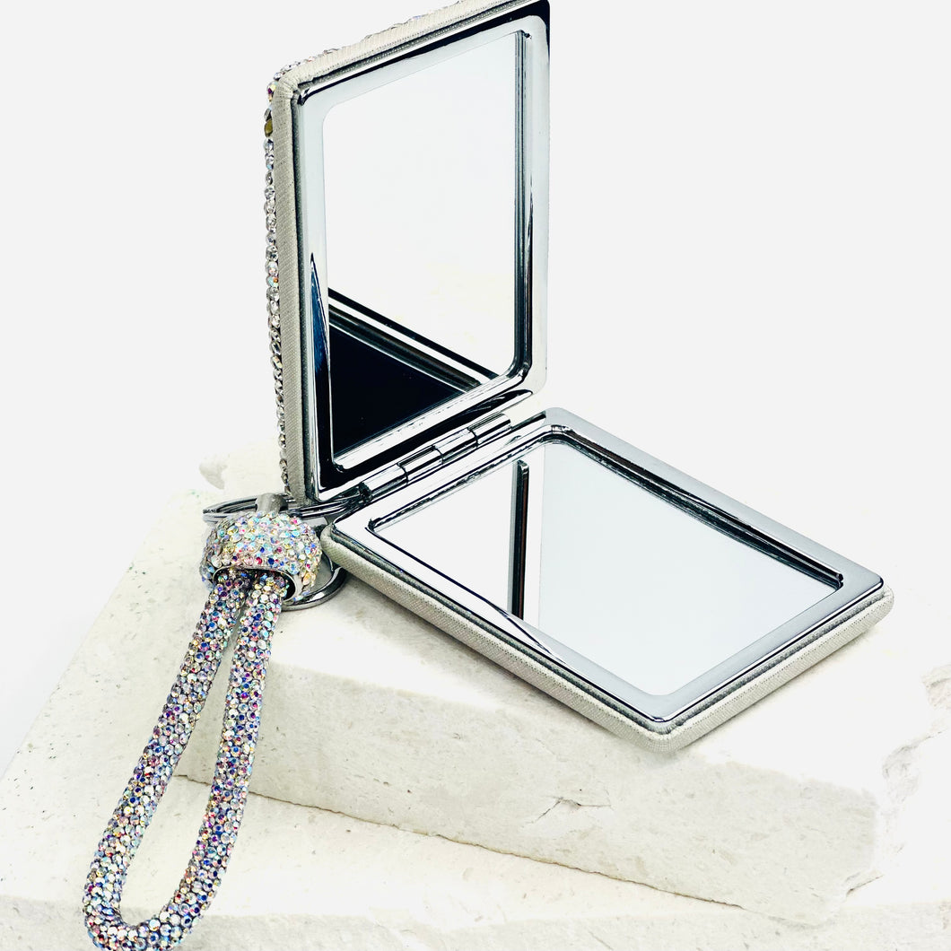 Shelly Compact Mirror White