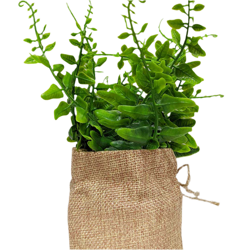 Leafy Hessian Greenery