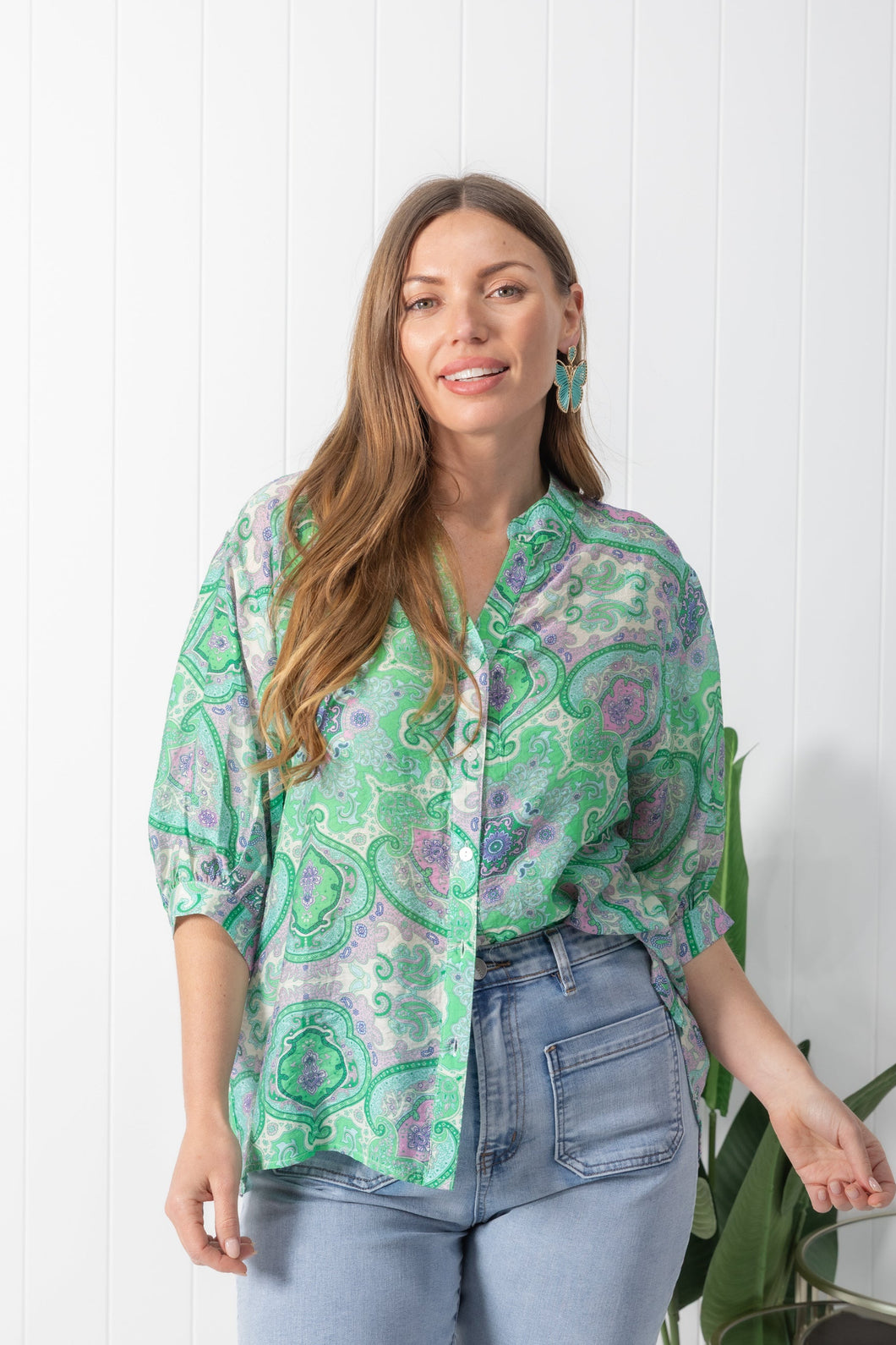 Tilly Green & Pink Paisley