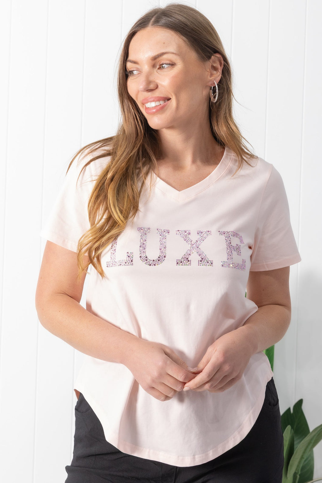 LUXE Tee Soft Pink
